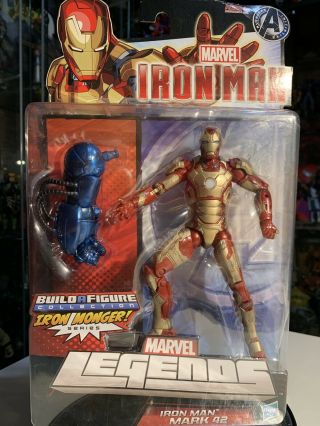 Marvel Legends Baf Iron Monger Series Iron Man Mk 42 6 " Figure Package