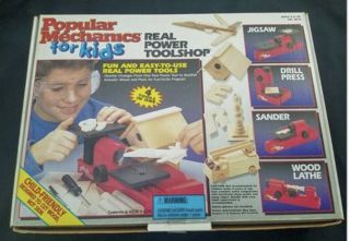 Rare Popular Mechanics For Kids Real Power Tool Shop Vintage
