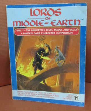 Lotr Ice Merp Lords Of Middle Earth Vol 1 Immortals Elves Maiar 8002 1st Ed