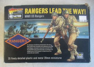 Mib 2012 Bolt Action Warlord Games Wwii Us Rangers Miniature Figures