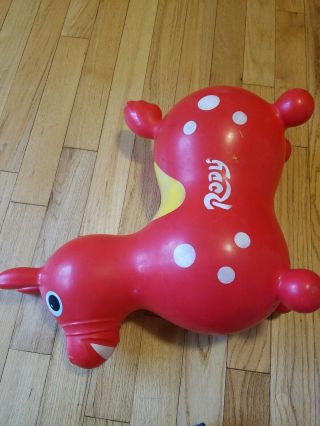 Red Rody Horse Child ' s Bounce Ride Toy inflatable donkey pony SHIPS FLAT 2
