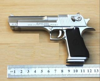 Desert Eagle Pistol,  Silver,  Small Size Display Model,  Metal
