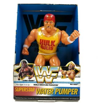 Vintage Wwf Hulk Hogan Water Pumper Figure Squirt Gun Wrestling 1990