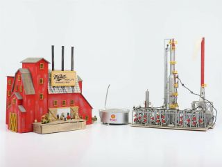 N Scale Unknown (possibly Handmade) Miller High Life Brewery Model Building