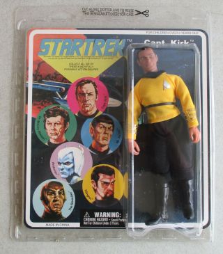 Mip 2007 Diamond Select Star Trek Captain Kirk Retro Cloth Action Figure
