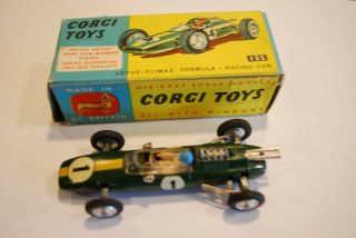 Corgi Toys 155 Lotus Climax Formula 1 Racing Car. ,  Boxed