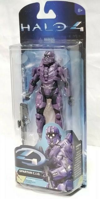 Mcfarlane Toys Halo 4 Series 2 - Spartan C.  I.  O (team Purple) With Dmr