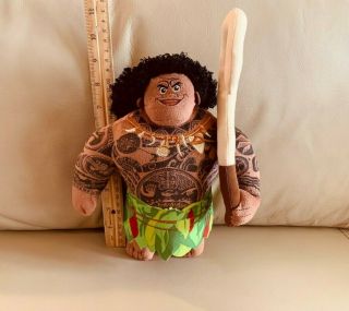 Disney Moana Maui Plush Soft Doll Stuffed Animal Tattooed Demi God 9 " Toy