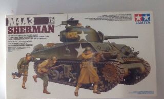 Tamiya 1/35 Military Miniature Series No.  250 Us Army M4a3 Sherman 75mm