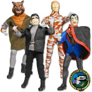 Retro Mad Monsters Complete Loose Set Of Four 8 Inch Action Figures