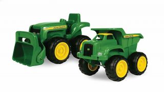 John Deere Push Toy Vehicles Sandbox Dump Truck Tractor Front Loader