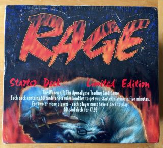 Rage The Werewolf Starter Deck Box Apocalypse Trading Card Game