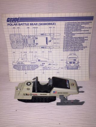 Vintage (loose,  100 Complete) 1983 Hasbro Gi Joe Arah Polar Battle Bear