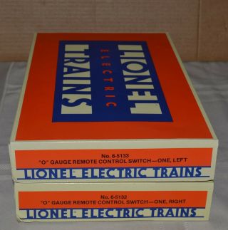 2nd Lionel O Gauge Remote Control Switches One Left 5133 One Right 5132 -