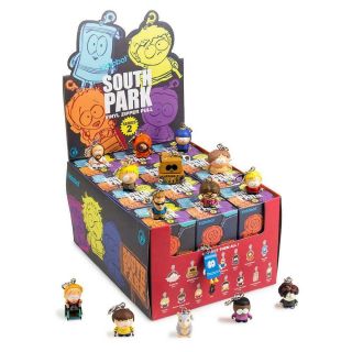 South Park Zipper Pulls Series 2 Display Case 24 Blind Boxes By Kidrobot