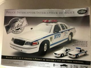 Police Interceptor Ford Sedan Metal Model Kit Nypd Chicago Pd