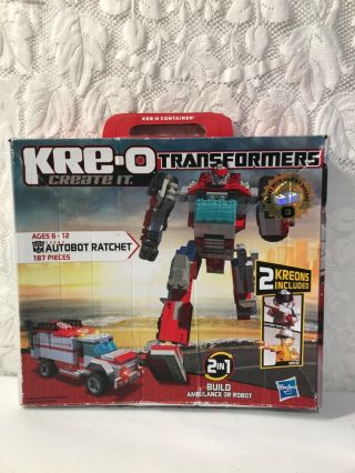 Hasbro Kre - O Transformers Autobot Ratchet Construction Set Action Figure 30662