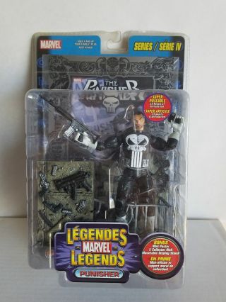 Marvel Legends Punisher Series 4 Silver Foil Variant Action Figure Toy Biz