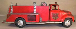 Vintage 1957 Tonka Pumper Fire Truck Toy As Found For Restoration Or Parts
