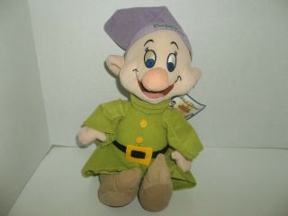 Toy Factory Walt Disney Snow White And The 7 Seven Dwarfs Dopey Plush Doll Tags