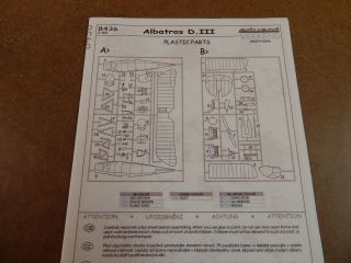 1/48 EDUARD ALBATROS D.  III WEEKEND EDITION 8436 OPEN & COMPLETE 5