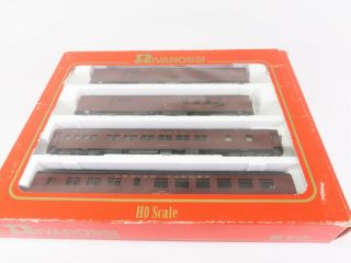 Ho Scale Rivarossi 6898 Lv Lehigh Valley 1920s Red 4 - Car Passenger Set A