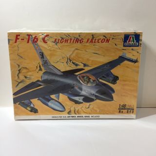 F - 16c Fighting Falcon Model Kit Italeri 1:48