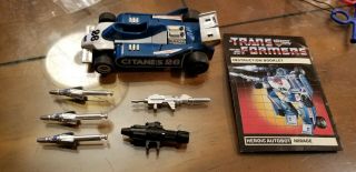 Hasbro 100 Complete G1 Transformers Mirage 1984 Unbroken Autobot Ligier Citanes