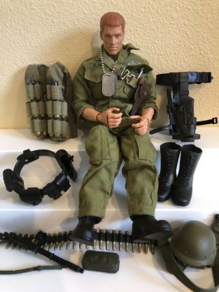 Vintage 1996 Hasbro Pawtucket Gi Joe 12 Inch Action Figure Doll And Weapons F1