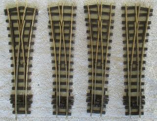 4 X Peco Points Turnouts Switches On30,  O - 16.  5 Narrow Gauge,  Same Gauge As Ho Oo