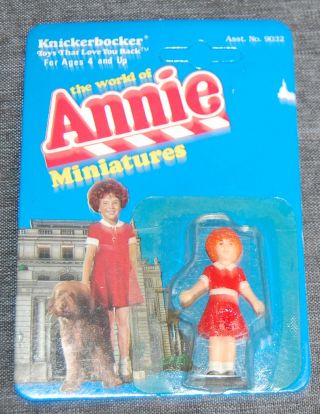Vintage 1980s Knickerbocker Miniature Little Orphan Annie Un - Var 9