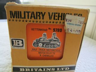 Britains 9780 Kettenkrad Half Track Motorcycle 1:32nd Scale - Diecast 8