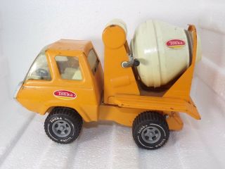 Vintage Red Tonka Concrete Cement Mixer Truck Pressed Steel Toy 1960 