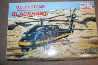 1/48 Minicraft Sikorsky Uh - 60 U.  S.  Customs Service Blackhawk In Open Box