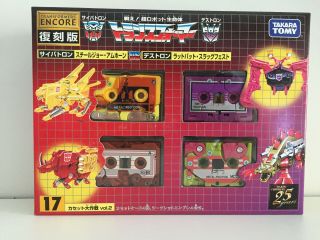 [nib] Takara Transformers Encore 17 Blitz Cassettes Battle Vol.  2