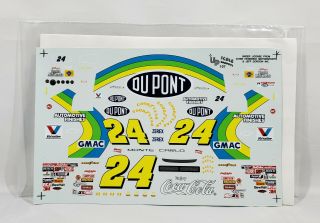 Nascar Model Decals: 24 Jeff Gordon 1995 Dupont Chevrolet Monte Carlo