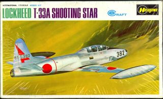 1/72 Hasegawa Models Lockheed T - 33a Shooting Star Japanese Air Force