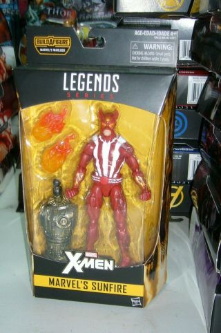 Marvel Legends X - Men Sunfire Hasbro Baf Warlock Complete