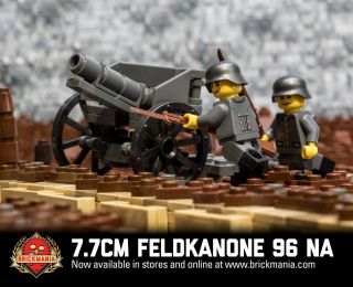 7.  7cm Feldkanone 96 Na - Brickmania® Building Kit