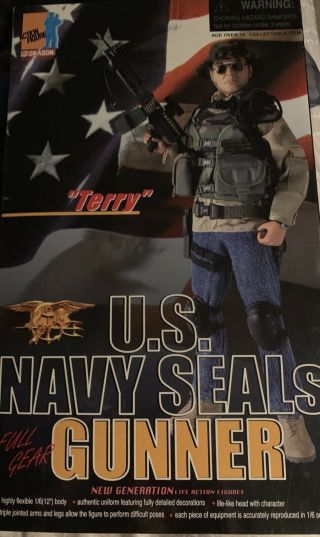 1/6 Dragon Us Navy Seals Gunner Terry Action Figure Sas,  Devgru