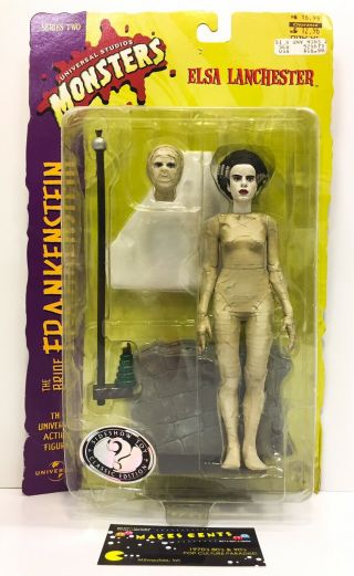 Universal Monsters Elsa Lanchester The Bride Of Frankenstein Sideshow Toy 8” 90s