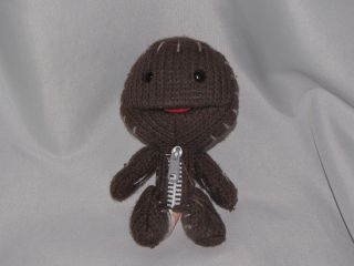 Little Big Planet 3 Gaming Heads Sackboy Sack Boy Stuffed Plush Knit Doll 6 "