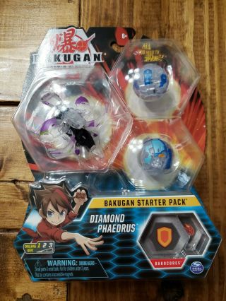 Bakugan Battle Planet Diamond Phaedrus Starter 3 - Pack Rare