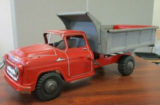 Vintage Marx Lumar Pressed Steel Dump Action Truck