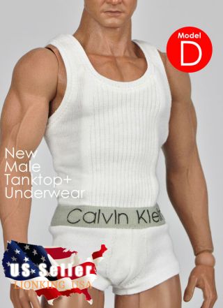 1/6 Men Tank Top Underwear Set D For Phicen M30 M31 M32 Male Figure Body ❶usa❶