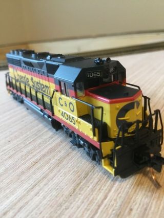 Atlas Gp 40 Chessie System N Scale - Microtrains Couplers Installed