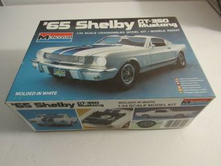 1965 Shelby Mustang Gt - 350 24th Scale Plastic Model Kit By Monogram Complete