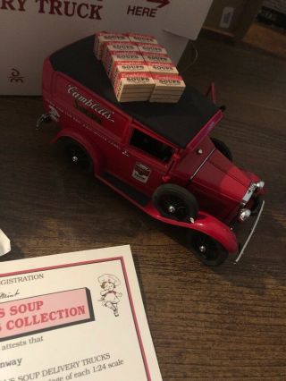 1931 CAMPBELL ' S SOUP DELIVERY TRUCK DANBURY DIECAST 1:24 3