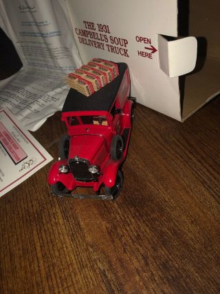 1931 CAMPBELL ' S SOUP DELIVERY TRUCK DANBURY DIECAST 1:24 4