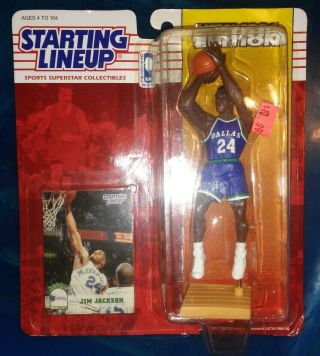 1994 Starting Lineup Jim Jackson Dallas Mavericks Kenner Basketball Figure